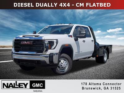 New 2025 GMC Sierra 3500 Pro Crew Cab 4WD 9' 4" CM Truck Beds Steel Flatbed Truck for sale #G12611 - photo 1