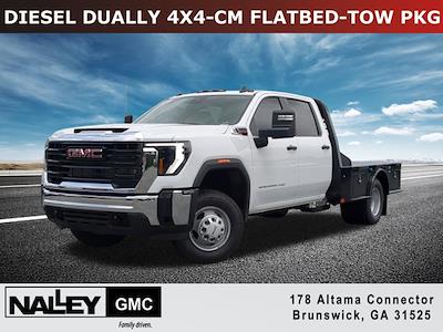 New 2025 GMC Sierra 3500 Pro Crew Cab 4WD 9' 4" CM Truck Beds Steel Flatbed Truck for sale #G12616 - photo 1