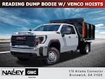 New 2025 GMC Sierra 3500 Crew Cab 4WD 10' Blue Ridge Manufacturing Landscape Dump for sale #G12621 - photo 1