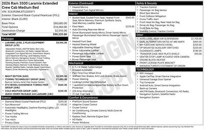 New 2026 Ram 3500 Laramie Mega Cab for sale #J5325 - photo 1