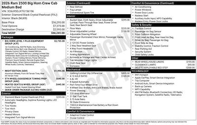 New 2026 Ram 2500 Big Horn Crew Cab 4x4 Pickup for sale #J5137 - photo 1
