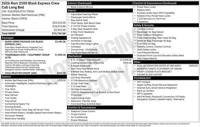 New 2026 Ram 2500 Tradesman Crew Cab for sale #J5239 - photo 1