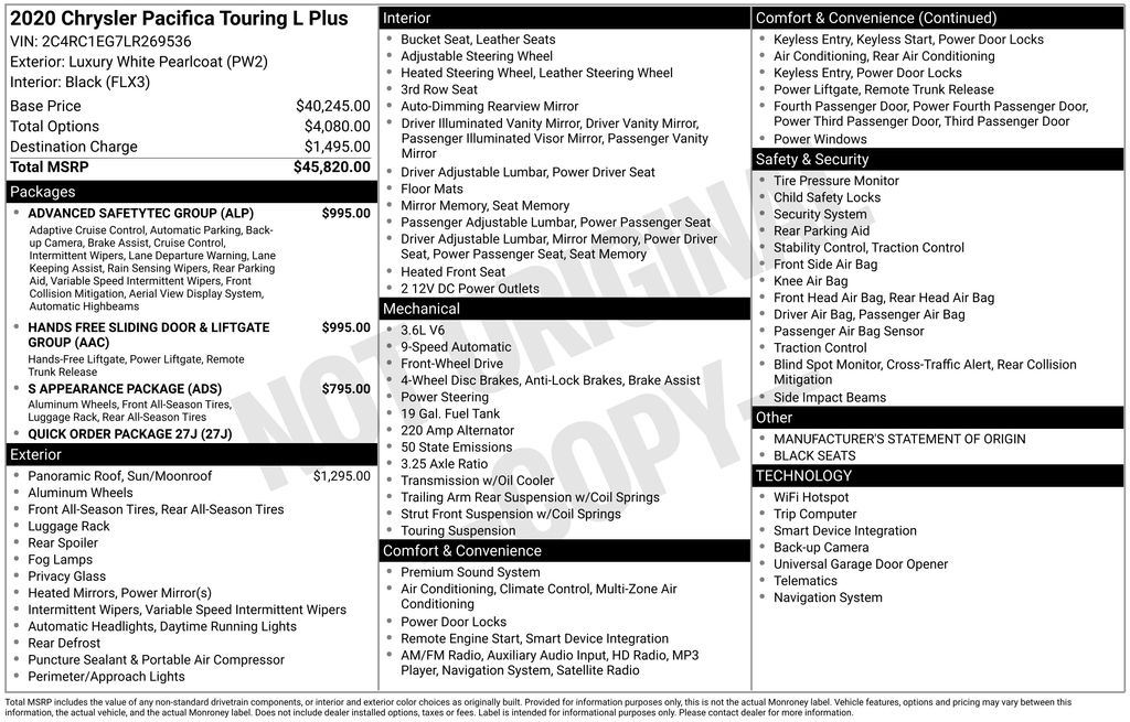 Used 2020 Chrysler Pacifica - photo 8