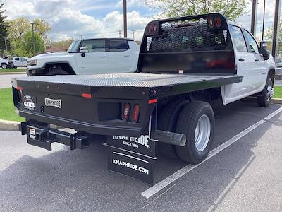 New 2025 Chevrolet Silverado 3500 Work Truck Crew Cab 4x4 9' 6" Knapheide Steel Flatbed Truck with Gooseneck Hitch for sale #M12566 - photo 2