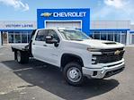 New 2025 Chevrolet Silverado 3500 Work Truck Crew Cab 4WD 9' 4" CM Truck Beds Steel Flatbed Truck with Gooseneck Hitch for sale #S25322 - photo 1