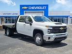 New 2025 Chevrolet Silverado 3500 Work Truck Crew Cab 4WD 9' 4" CM Truck Beds Steel Flatbed Truck with Gooseneck Hitch for sale #S25359 - photo 1