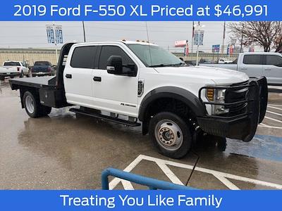 Used 2019 Ford F-550 Crew Cab Flatbed Truck for sale #T100410A2 - photo 1