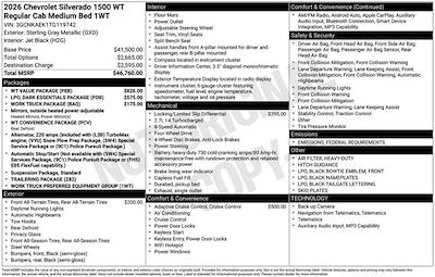New 2026 Chevrolet Silverado 1500 Work Truck Regular Cab for sale #26T241 - photo 1