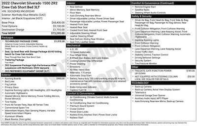 2022 Chevrolet Silverado 1500 Crew Cab 4WD Pickup for sale #26T419A - photo 2