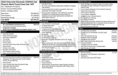 2026 Chevrolet Silverado 3500 Crew Cab 4WD Cab Chassis for sale #26T549 - photo 2