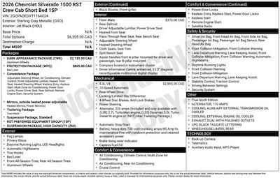 2026 Chevrolet Silverado 1500 Crew Cab RWD Pickup for sale #26T590 - photo 2