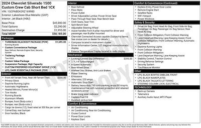 Used 2024 Chevrolet Silverado 1500 Custom Crew Cab for sale #CP321A - photo 2