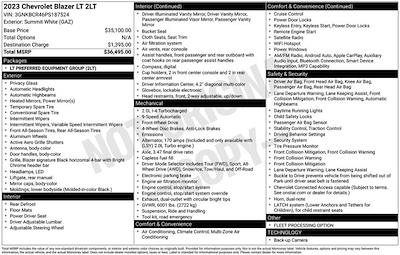 2023 Chevrolet Blazer FWD SUV for sale #CP404 - photo 1