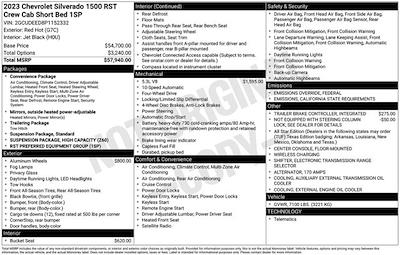 2023 Chevrolet Silverado 1500 Crew Cab 4WD Pickup for sale #CPJ216 - photo 2