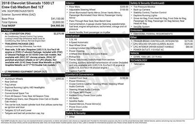 2018 Chevrolet Silverado 1500 Crew Cab RWD Pickup for sale #CPJ219 - photo 2