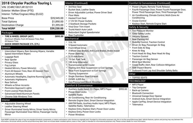 Used 2018 Chrysler Pacifica - photo 9