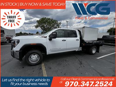 2025 GMC Sierra 3500 Crew Cab DRW 4WD Flatbed Truck for sale #GM10368 - photo 1