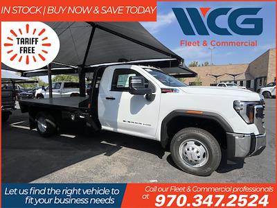 New 2025 GMC Sierra 3500 Pro Regular Cab 4WD Flatbed Truck for sale #GM10451 - photo 1