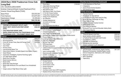 Used 2024 Ram 3500 Tradesman Crew Cab for sale #JM4074G - photo 2