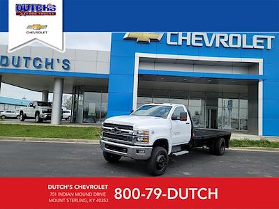 Used 2022 Chevrolet Silverado 6500 Work Truck Regular Cab 4x4 Flatbed Truck for sale #678089 - photo 1