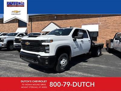 New 2024 Chevrolet Silverado 3500 Work Truck Crew Cab 4x4 Flatbed Truck for sale #C4543 - photo 1