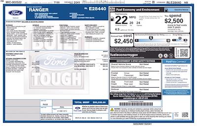 New 2024 Ford Ranger Lariat SuperCrew Cab 4WD Pickup for sale #H24RG050 - photo 2