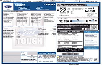 New 2024 Ford Ranger Lariat SuperCrew Cab 4WD Pickup for sale #H24RG127 - photo 2