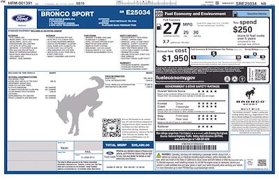 New 2025 Ford Bronco Sport Outer Banks 4WD SUV for sale #H25BS023 - photo 2