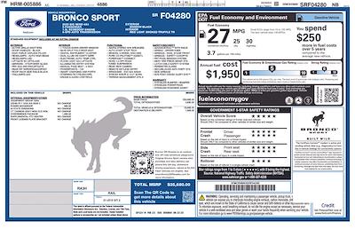 New 2025 Ford Bronco Sport Big Bend 4WD SUV for sale #H25BS094 - photo 2