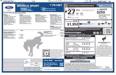 New 2025 Ford Bronco Sport Outer Banks 4WD SUV for sale #H25BS095 - photo 2
