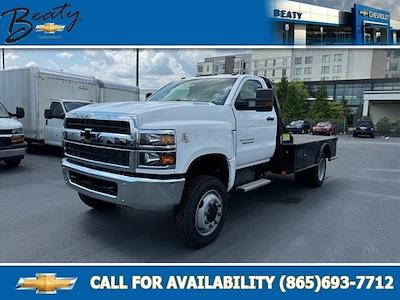 2024 Chevrolet Silverado 5500 Regular Cab DRW 4x4, CM Truck Beds SK Model Flatbed Truck for sale #27625 - photo 1