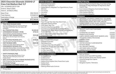New 2025 Chevrolet Silverado 2500 LT Crew Cab for sale #254520 - photo 2