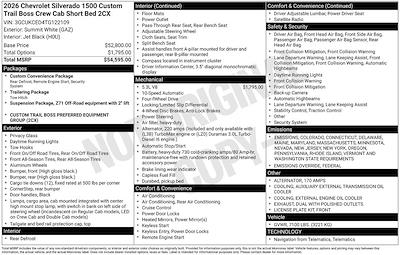 New 2026 Chevrolet Silverado 1500 Custom Crew Cab 4WD Pickup for sale #264886 - photo 1