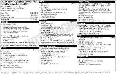 New 2026 Chevrolet Silverado 1500 LT Crew Cab for sale #265044 - photo 2