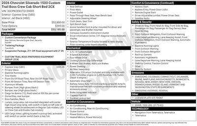 New 2026 Chevrolet Silverado 1500 Custom Crew Cab 4WD Pickup for sale #265050 - photo 2
