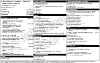 New 2026 Chevrolet Silverado 2500 LT Crew Cab for sale #265521 - photo 2