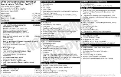 New 2026 Chevrolet Silverado 1500 High Country Crew Cab for sale #265631 - photo 2