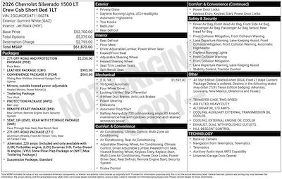 New 2026 Chevrolet Silverado 1500 LT Crew Cab for sale #265804 - photo 2