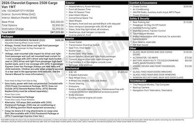 New 2026 Chevrolet Express 2500 - photo 1