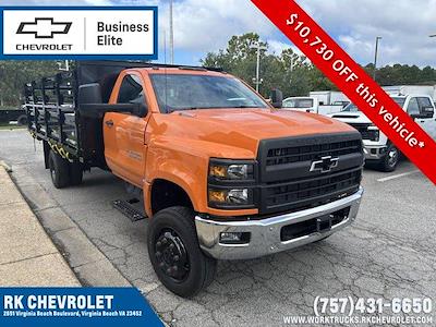 2023 Chevrolet Silverado 6500 Regular Cab DRW 4WD, Johnie Gregory Truck Bodies, Inc. Stake Bed for sale #CN37887 - photo 1