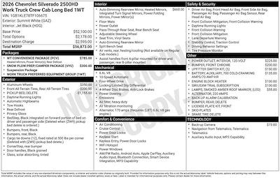 New 2026 Chevrolet Silverado 2500 Crew Cab 55 CA Cab Chassis for sale #CN65534 - photo 2