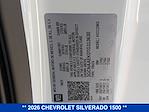 New 2026 Chevrolet Silverado 1500 Work Truck Regular Cab for sale #JC3845 - photo 29
