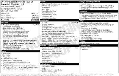 2019 Chevrolet Silverado 1500 Crew Cab 4WD Pickup for sale #1100865 - photo 2