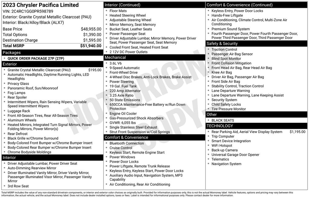 Used 2023 Chrysler Pacifica - photo 7