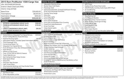 Used 2015 Ram ProMaster 1500 - photo 1