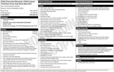 2020 Chevrolet Silverado 1500 Crew Cab 4WD Pickup for sale #30654Q - photo 1