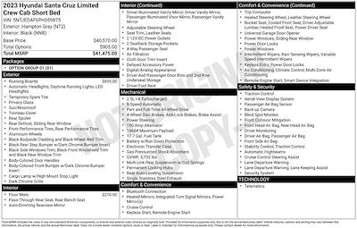 2023 Hyundai Santa Cruz Double Cab AWD Pickup for sale #D43043A - photo 2