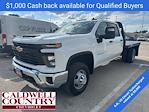New 2026 Chevrolet Silverado 3500 Work Truck Crew Cab 4WD 9' 6" Knapheide Steel Flatbed Truck for sale #108753 - photo 1