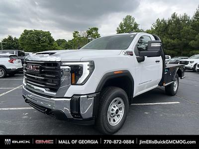 New 2024 GMC Sierra 3500 Pro Regular Cab 4x4 8' 6" CM Truck Beds Steel Flatbed Truck with Gooseneck Hitch for sale #G3S1262 - photo 1