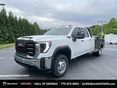 New 2024 GMC Sierra 3500 Pro Crew Cab 4x4 CM Truck Beds Steel Flatbed Truck with Gooseneck Hitch for sale #G3S1276 - photo 1